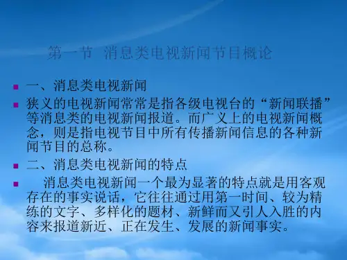 消息类电视新闻节目