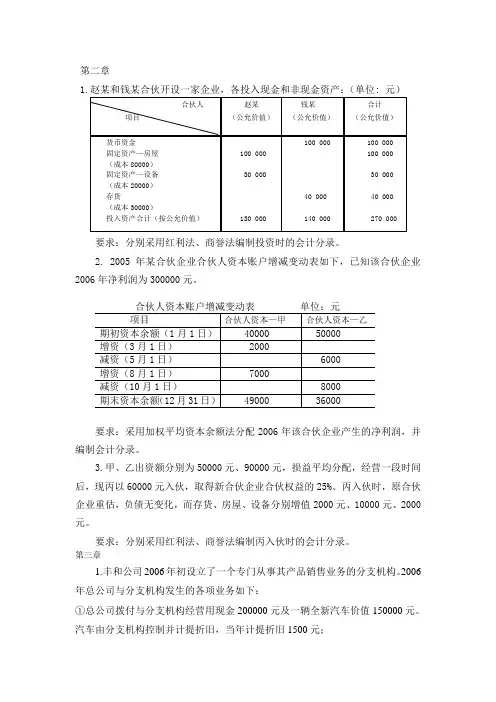 高财课后作业