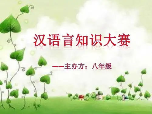 汉语言知识大赛
