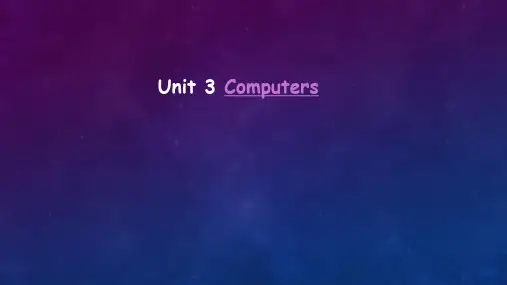 人教版高中英语 必修二 Unit3 《Computers  ---Reading》 课件  (共25