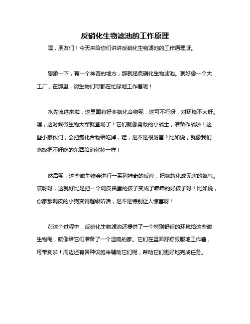 反硝化生物滤池的工作原理