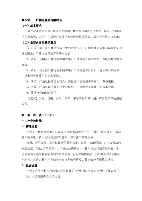 广播电视的传播符号