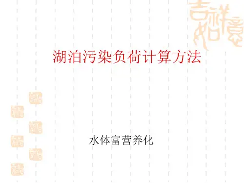 污染负荷计算