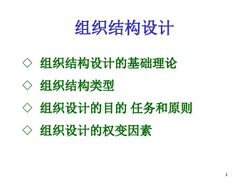 组织结构设计PPT