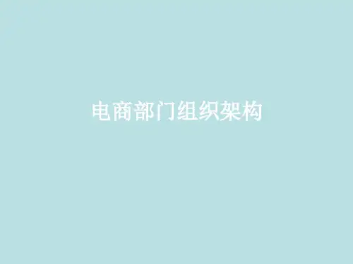 电商部门组织架构图