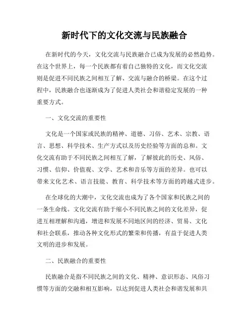 新时代下的文化交流与民族融合