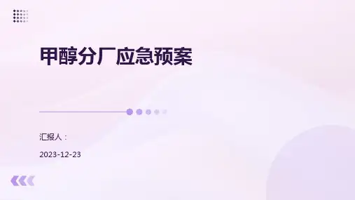 甲醇分厂应急预案