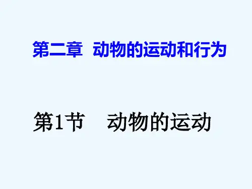 八年级生物上册第二章动物的运动和行为课件