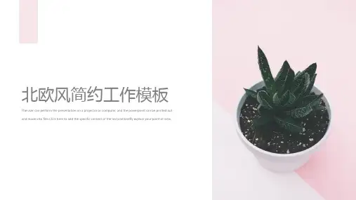 小清新北欧风工作汇报PPT模板