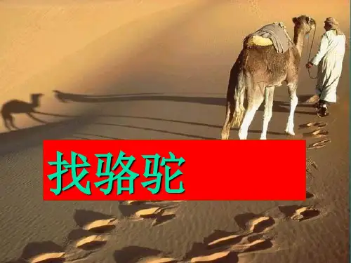 (赛课课件)三年级上册语文《找骆驼》 (共11张PPT)