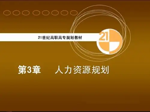 人力资源管理 第3章