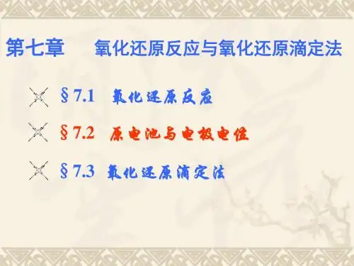 第七章 氧化-还原平衡(1).
