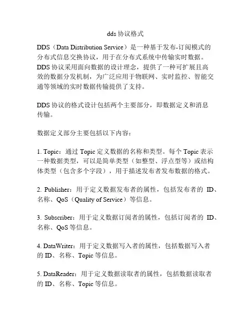 dds协议格式