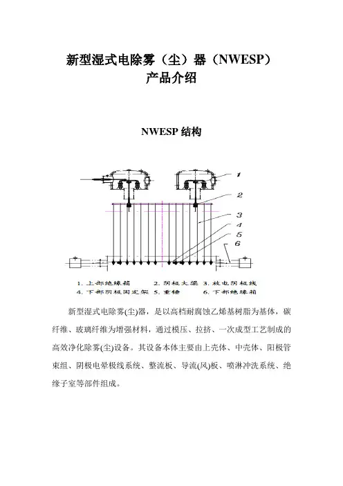 高气速高效新型湿式电除雾(尘)器产品介绍