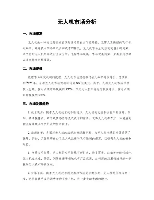 无人机市场分析