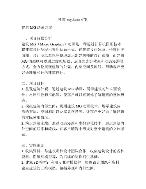 建筑mg动画方案