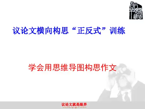 议论文横向思维正反式“八卦图”(上课版)