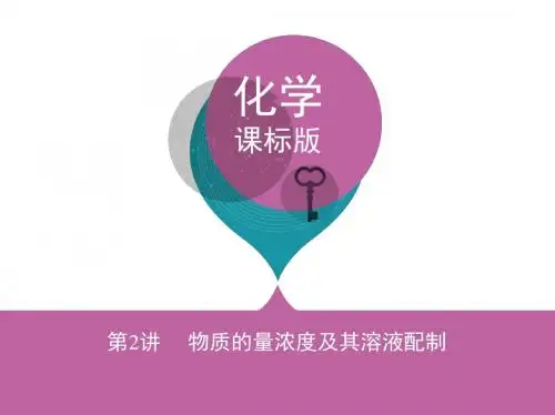 物质的量浓度及其溶液配制