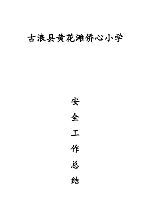 侨心小学2015-2016学年安全工作总结