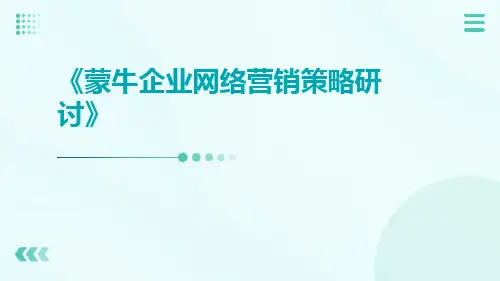 蒙牛企业网络营销策略研讨