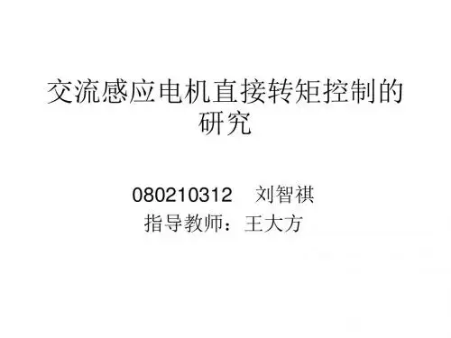 交流感应电机直接转矩控制的研究PPT课件