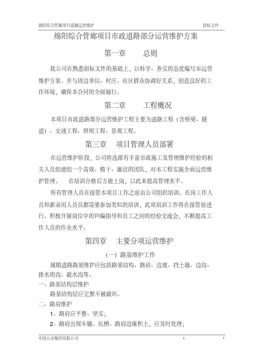 市政道路维护