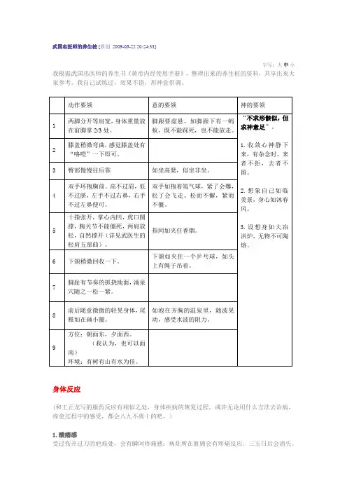武国忠医师的养生桩