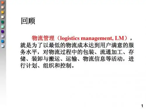 第二章  物流与顾客服务