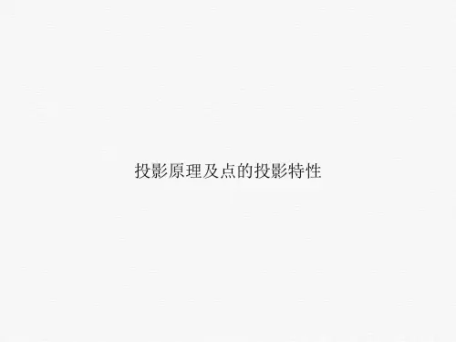 投影原理及点的投影特性ppt课件