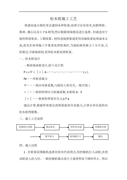 松木桩施工工艺
