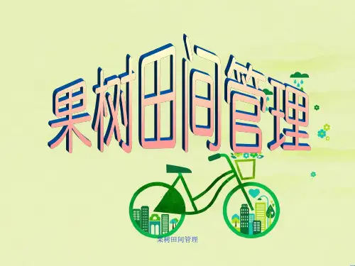 果树田间管理 