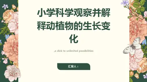 小学科学观察并解释动植物的生长变化