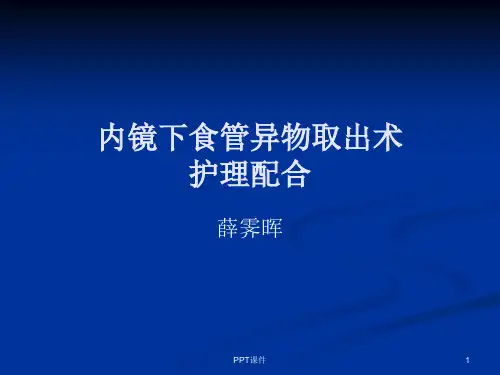 内镜下食管异物取出术  ppt课件