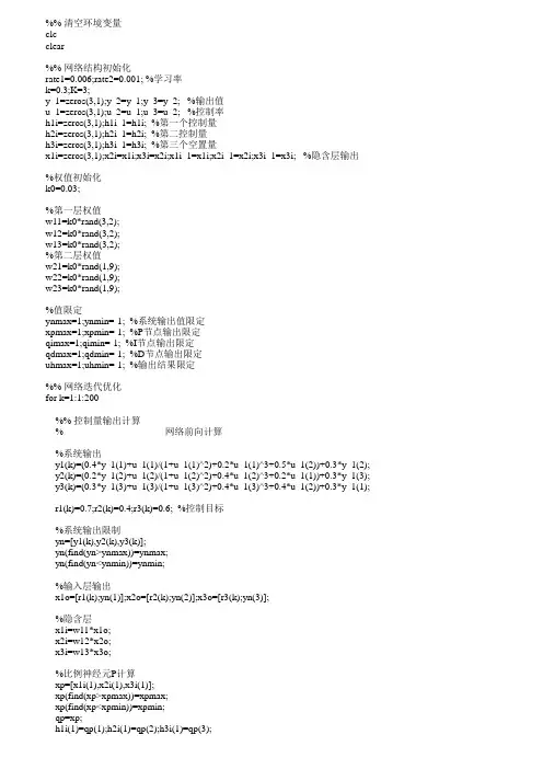 PID神经元网络解耦控制算法多变量系统控制