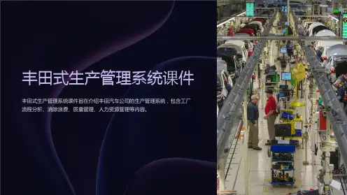 丰田式生产管理系统课件