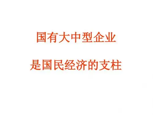 国有大中型企业是国民经济的支柱(1)(201909)