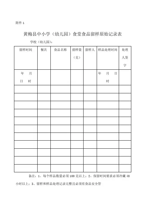 餐具消毒记录表