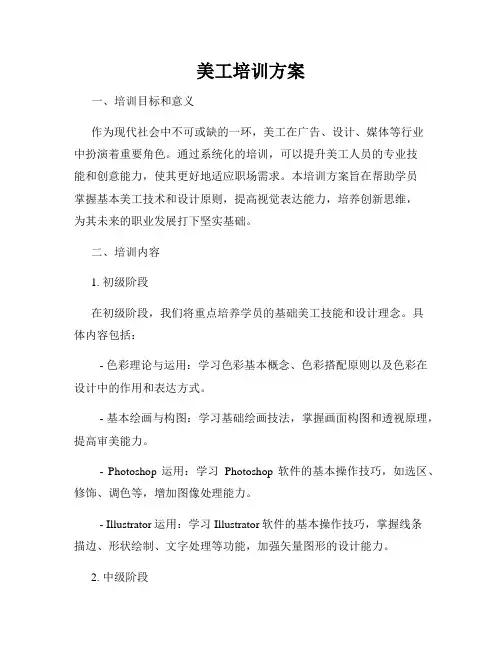 美工培训方案