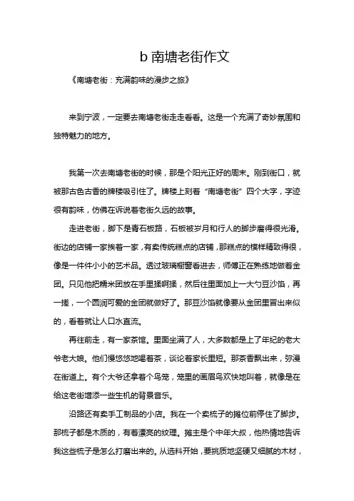 b南塘老街作文