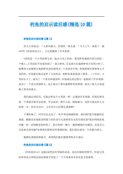 钓鱼的启示读后感(精选10篇)