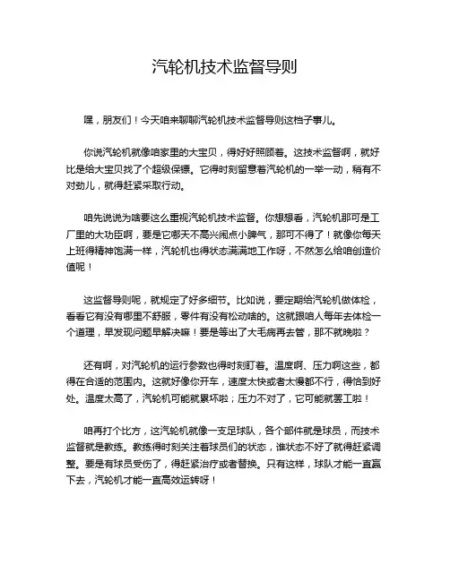 汽轮机技术监督导则