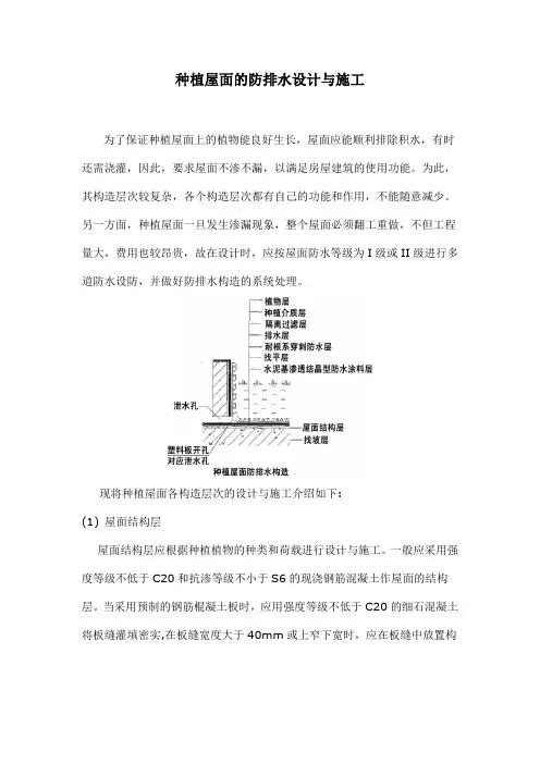 种植屋面的防排水设计与施工