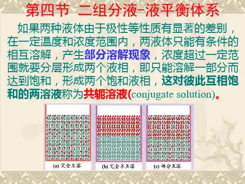 4.4-4.5 二组分液-液 液-固平衡体系