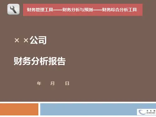 财务分析报告模板(PPT 通用模板)