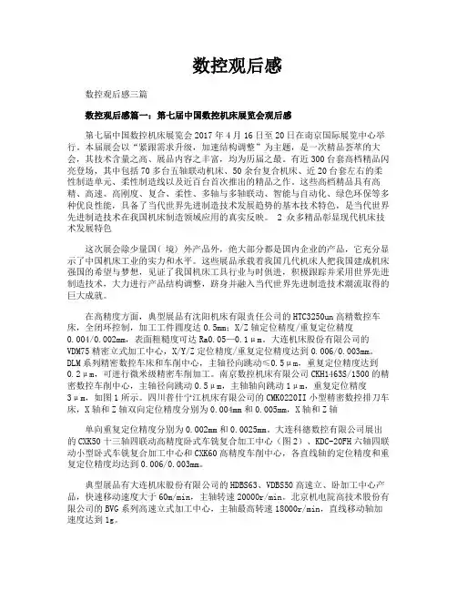 数控观后感