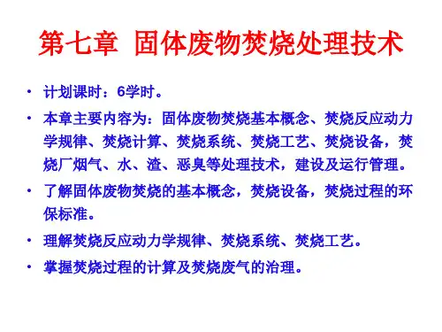 固体废物焚烧处理技术