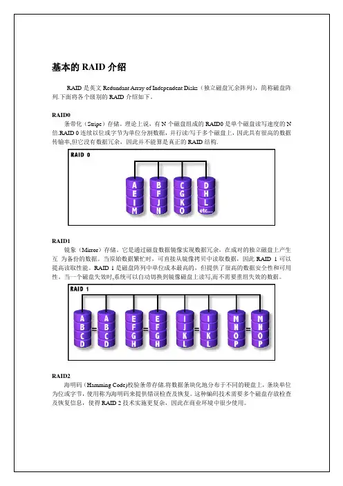 磁盘阵列基础知识