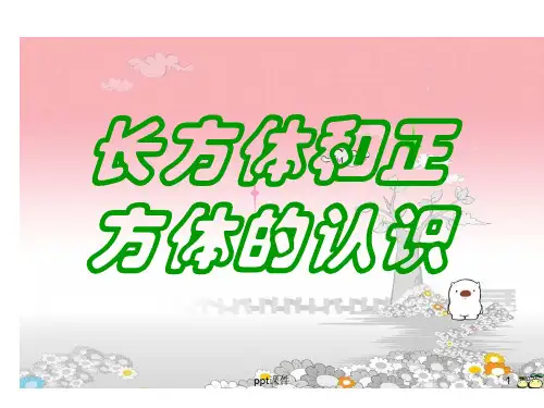 最新苏教版长方体和正方体的认识  ppt课件