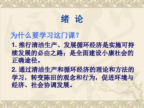 清洁生产与循环经济全PPT课件