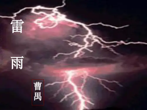 人教版高中语文必修四第一单元第二课《雷雨》课件